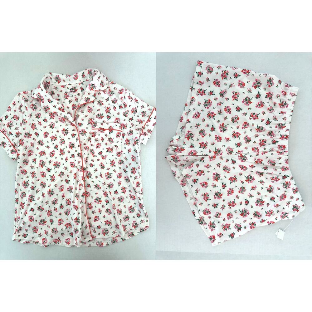 NWT Kate Spade New York Floral Print 2 piece Pajama Set - Size S